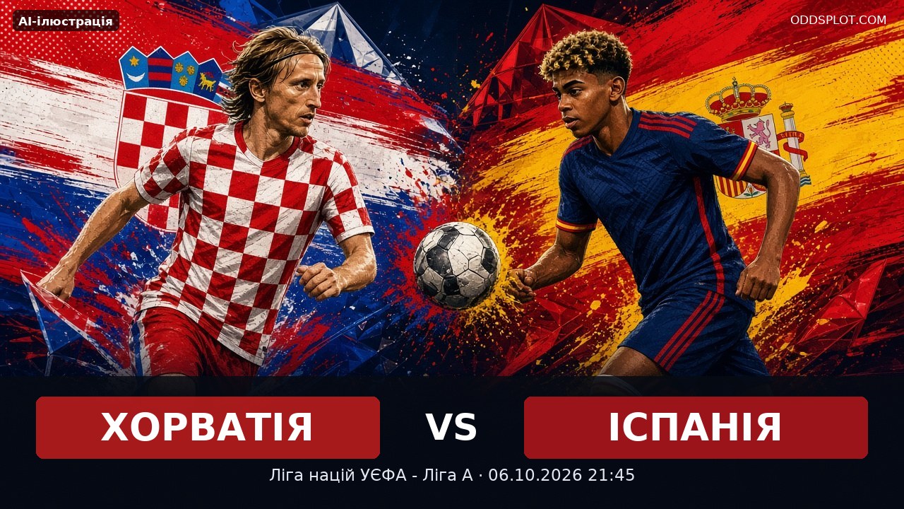 Хорватія — Іспанія: букмекери різко посилили фаворита в Лізі націй