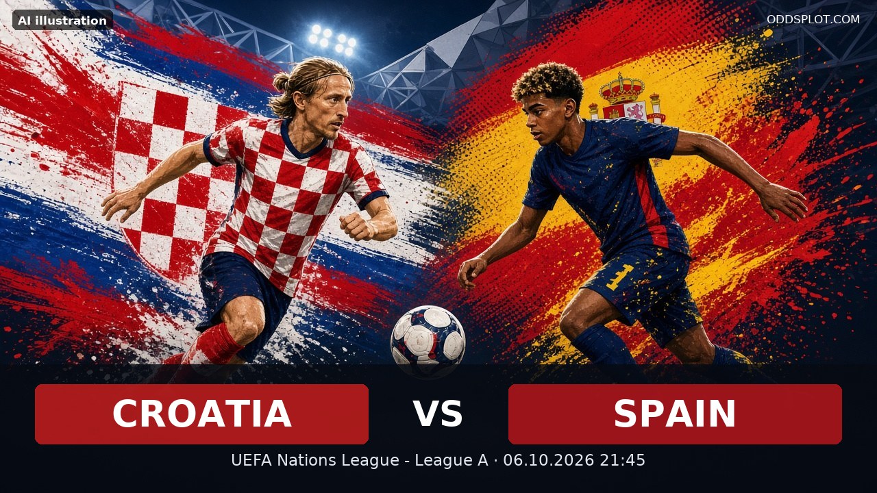 Croatia vs Spain Odds: Market Piles Onto Spain After Croatia's 7-0 Collapse